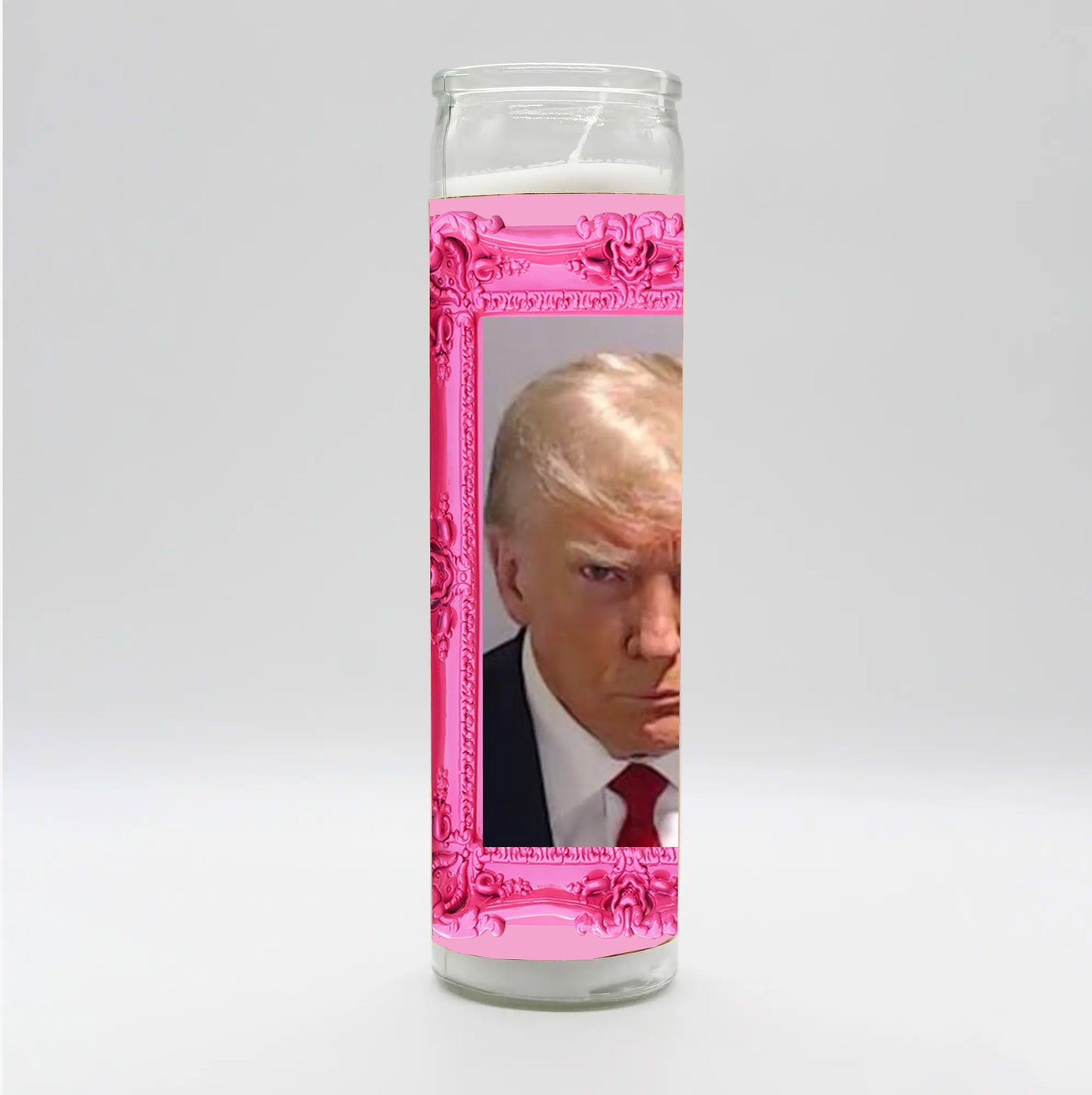 Saint Trump Mugshot Candle